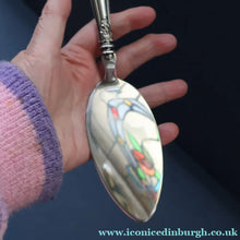 Load image into Gallery viewer, Vintage 1950s DANISH Cake Slice with Silver Handle. Marked Cohr &amp; Dated 1956
