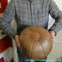 Load image into Gallery viewer, Vintage Mid Century Leather 5 kg Medicine Ball
