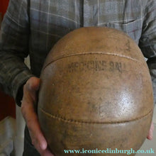 Load image into Gallery viewer, Vintage Mid Century Leather 5 kg Medicine Ball
