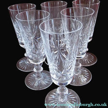 Load image into Gallery viewer, Vintage 1950s Edinburgh Crystal Star of Edinburgh Champagne Flutes
