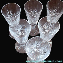 Load image into Gallery viewer, Vintage 1950s Edinburgh Crystal Star of Edinburgh Champagne Flutes
