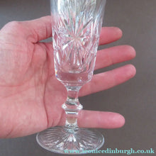 Load image into Gallery viewer, Vintage 1950s Edinburgh Crystal Star of Edinburgh Champagne Flutes
