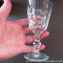 Load image into Gallery viewer, Vintage 1950s Edinburgh Crystal Star of Edinburgh White Wine Glassess
