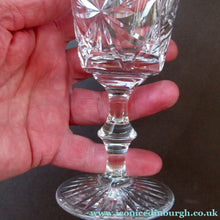 Load image into Gallery viewer, Vintage 1950s Edinburgh Crystal Star of Edinburgh White Wine Glassess

