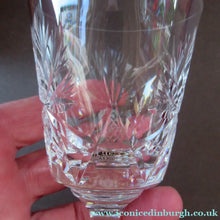 Load image into Gallery viewer, Vintage 1950s Edinburgh Crystal Star of Edinburgh White Wine Glassess
