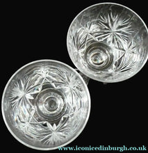 Load image into Gallery viewer, Vintage 1950s Edinburgh Crystal Star of Edinburgh White Wine Glassess

