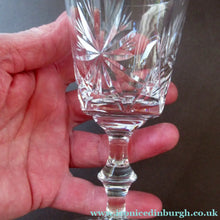 Load image into Gallery viewer, Vintage 1950s Edinburgh Crystal Star of Edinburgh White Wine Glasses
