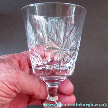 Load image into Gallery viewer, Vintage 1950s Edinburgh Crystal Star of Edinburgh White Wine Glassess
