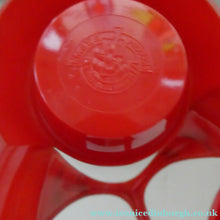 Load image into Gallery viewer, Vintage 1950s Red Plastic Atomic / Space Age Cruet Set with Stand
