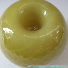 Load image into Gallery viewer, 1950s Glass Ball Candlestick, probably Swedish. Retailed by Wuidart Glass
