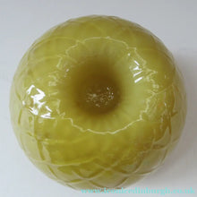Load image into Gallery viewer, 1950s Glass Ball Candlestick, probably Swedish. Retailed by Wuidart Glass
