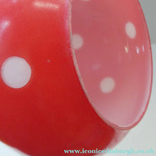 Load image into Gallery viewer, Vintage 1950s Glass Lamp Shade - Toadstool Design
