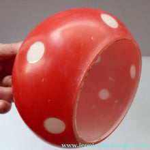 Load image into Gallery viewer, Vintage 1950s Glass Lamp Shade - Toadstool Design
