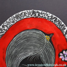 Load image into Gallery viewer, Vintage 1950s ITALIAN Ceramiche Melior Plaque with Sgraffito Head of a Lady

