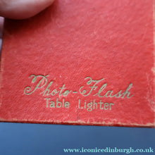 Load image into Gallery viewer, Vintage 1950s KKW "Photo Flash" Novelty Table Lighter. In the Shape of a Camera. Excellent Condition

