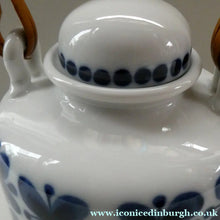 Load image into Gallery viewer, Vintage 1950s MARIANNE WESTMAN Teapot with Bamboo Handle by Rörstrand Sweden. "Mon Amie" Pattern
