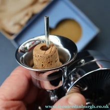 Load image into Gallery viewer, Vintage 1950s MUSICAL Chrome Drinks Pourer by DECANTATA. Winds Up and Plays Auld Lang Syne

