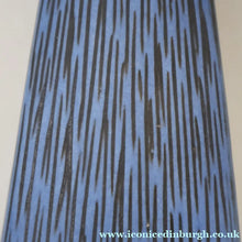 Load image into Gallery viewer, Vintage 1950s NORWEGIAN AWF (Arnold Wiigs Fabrikker) Angular Blue Pottery Vase with Abstract Decoration - European
