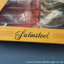 Load image into Gallery viewer, Vintage 1950s NORWEGIAN Norstaal INKA Brushed Stainless Steel Cutlery. 6 Grapefruit Spoons
