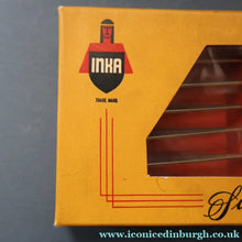 Load image into Gallery viewer, Vintage 1950s NORWEGIAN Norstaal INKA Brushed Stainless Steel Cutlery. 6 Grapefruit Spoons
