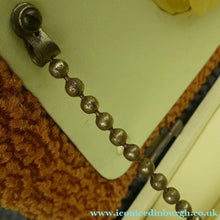 Load image into Gallery viewer, 1950s SHERBOURNE Lidded Sewing Box taking the form of a Stool. With Dansette Style Legs
