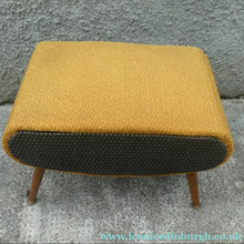 Load image into Gallery viewer, 1950s SHERBOURNE Lidded Sewing Box taking the form of a Stool. With Dansette Style Legs
