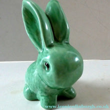 Load image into Gallery viewer, Vintage SYLVAC Pair of Green Snub-Nose Bunny Rabbits
