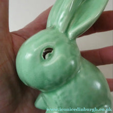 Load image into Gallery viewer, Vintage SYLVAC Pair of Green Snub-Nose Bunny Rabbits

