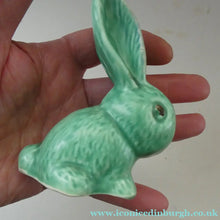 Load image into Gallery viewer, Vintage SYLVAC Pair of Green Snub-Nose Bunny Rabbits
