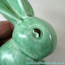 Load image into Gallery viewer, Vintage SYLVAC Pair of Green Snub-Nose Bunny Rabbits

