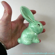 Load image into Gallery viewer, Vintage SYLVAC Pair of Green Snub-Nose Bunny Rabbits
