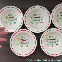 Load image into Gallery viewer, 1950s Atomic Garden Design. Crown Ducal Arizona Pattern  Round Bowls
