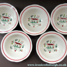 Load image into Gallery viewer, 1950s Atomic Garden Design. Crown Ducal Arizona Pattern  Round Bowls
