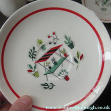 Load image into Gallery viewer, Vintage 1950s Tableware: Rare Crown Ducal Arizona Pattern. FOUR TEA CUPS AND SAUCERS
