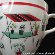 Load image into Gallery viewer, Vintage 1950s Tableware: Rare Crown Ducal Arizona Pattern. FOUR TEA CUPS AND SAUCERS
