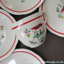 Load image into Gallery viewer, 1950s Crown Ducal Arizona Pattern. Job Lot Four Trios: Teacup, Saucer and Side Plate
