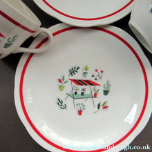 Load image into Gallery viewer, 1950s Crown Ducal Arizona Pattern. Job Lot Four Trios: Teacup, Saucer and Side Plate
