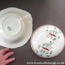 Load image into Gallery viewer, Vintage Garden Design 1950s Crown Ducal Arizona Serving Dish or Tureen
