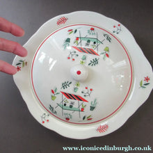 Load image into Gallery viewer, Vintage Garden Design 1950s Crown Ducal Arizona Serving Dish or Tureen

