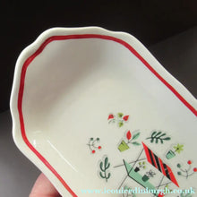 Load image into Gallery viewer, Vintage 1950s Tableware: Rare Crown Ducal Arizona Pattern. LONG SANDWICH PLATE
