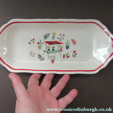 Load image into Gallery viewer, Vintage 1950s Tableware: Rare Crown Ducal Arizona Pattern. LONG SANDWICH PLATE
