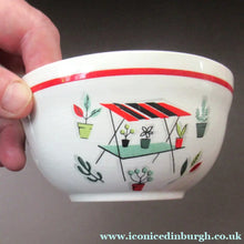 Load image into Gallery viewer, 1950s Atomic Garden Design. Crown Ducal Arizona Pattern Open Sugar Bowl
