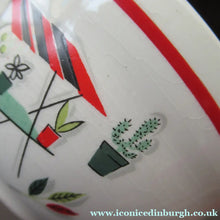 Load image into Gallery viewer, 1950s Atomic Garden Design. Crown Ducal Arizona Pattern Open Sugar Bowl
