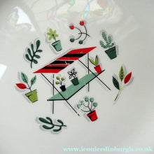 Load image into Gallery viewer, 1950s Atomic Garden Design. Crown Ducal Arizona Pattern  Six 9 inche Dessert Plates

