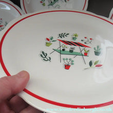 Load image into Gallery viewer, 1950s Atomic Garden Design. Crown Ducal Arizona Pattern  Six 9 inche Dessert Plates
