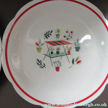 Load image into Gallery viewer, 1950s Atomic Garden Design. Crown Ducal Arizona Pattern  Six 9 inche Dessert Plates
