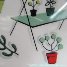 Load image into Gallery viewer, 1950s Atomic Garden Design. Crown Ducal Arizona Pattern  Six 9 inche Dessert Plates
