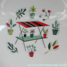 Load image into Gallery viewer, 1950s Atomic Garden Design. Crown Ducal Arizona Pattern  Six 9 inche Dessert Plates
