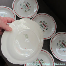 Load image into Gallery viewer, 1950s Atomic Garden Design. Crown Ducal Arizona Pattern  Six 9 inche Dessert Plates
