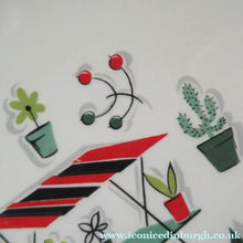 Load image into Gallery viewer, 1950s Atomic Garden Design. Crown Ducal Arizona Pattern  Six 9 inche Dessert Plates
